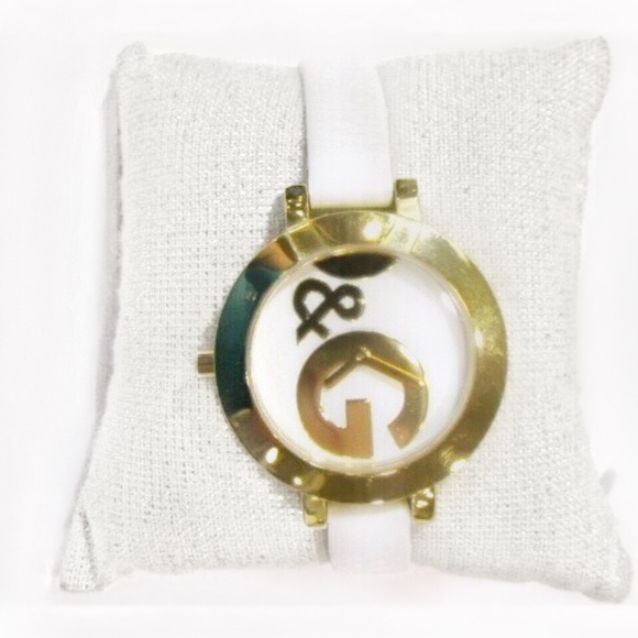 Dolce & Gabbana Gold D&G Logo White Leather Watch - Picture 2 of 7